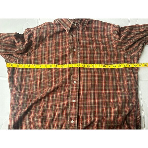 Ralph Lauren Button Up Classic Fit Shirt Womens Size Large Plaid - Picture 9 of 10
